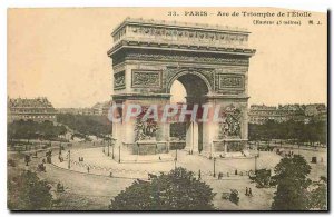 Old Postcard Paris Arc de Triomphe Etoile