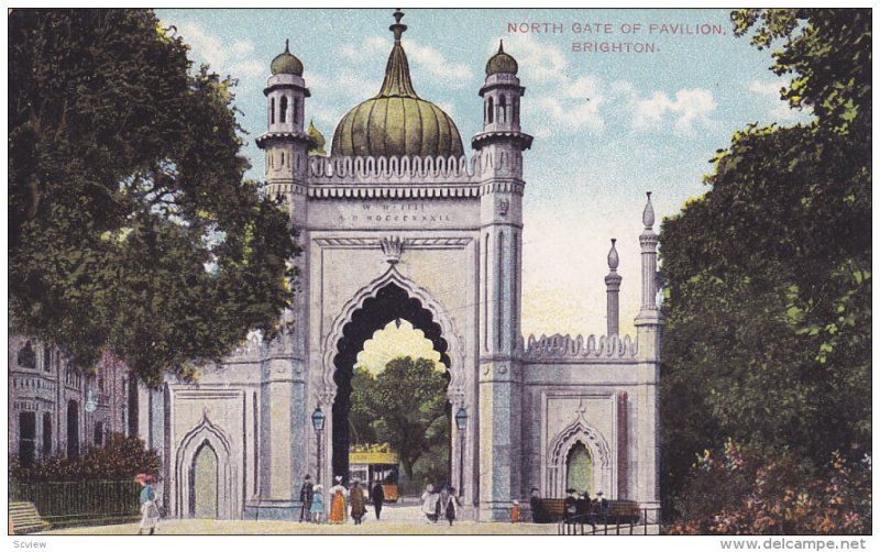 BRIGHTON, Sussex, England, 1900-1910´s; North Gate Of Pavilion