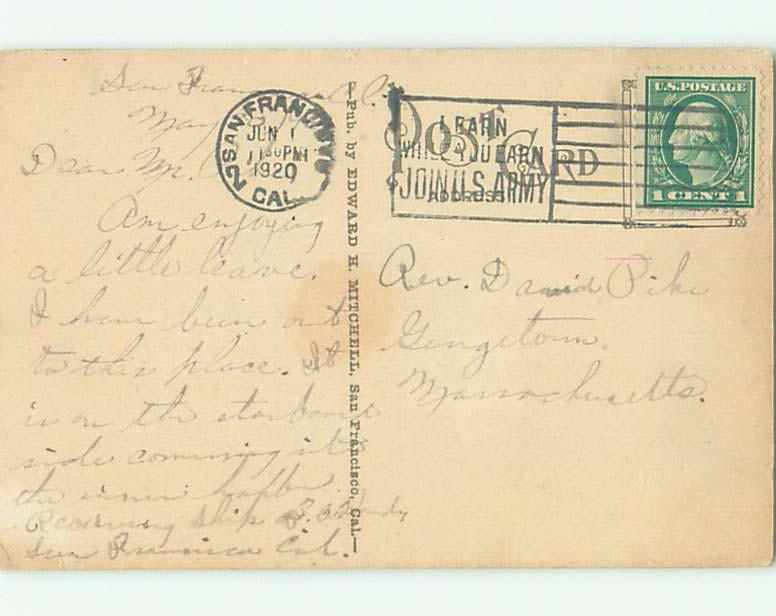 Divided-Back PRESIDIO VIEW San Francisco California CA W6009