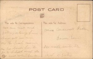 Christmas Children Decorating Bergman c1910s Postcard