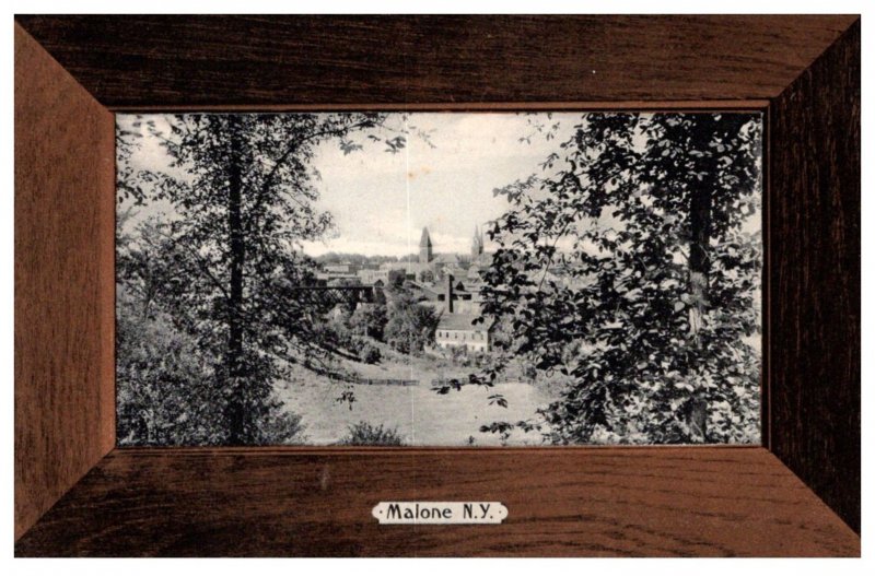 New York Malone  View , , Wood Border