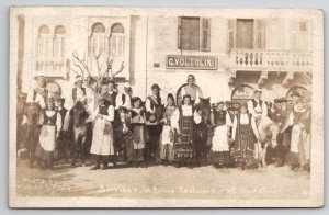 RPPC Servians in Native Costumes c1915 Photo by Wayne and Odor Postcard L44