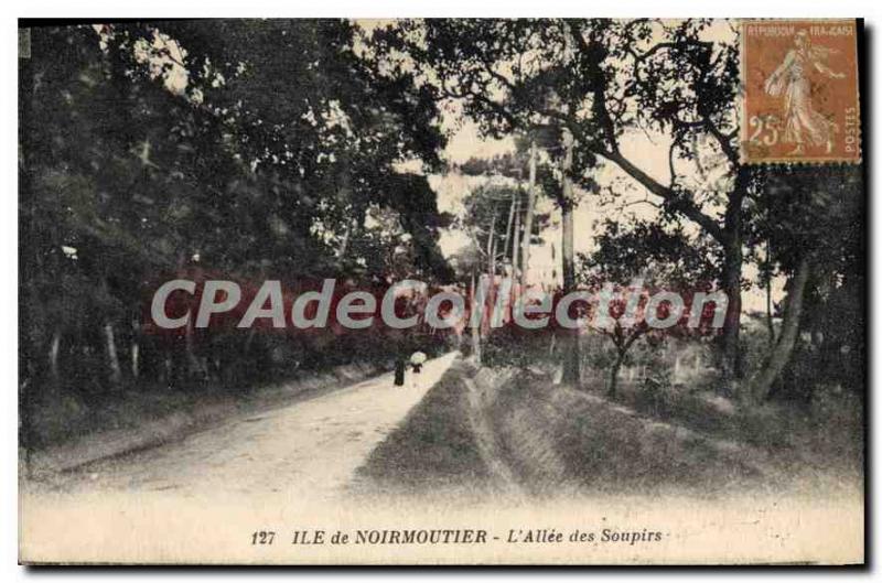 Postcard Old Noirmoutier Allee of Sighs