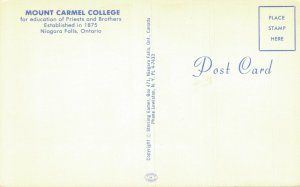 Canada Mount Carmel College Niagara Falls Ontario Vintage Postcard 07.57