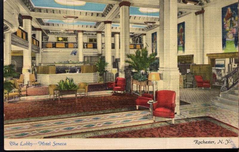 New York ROCHESTER The Lobby, Hotel Seneca interior - LINEN