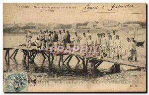 Old Postcard Militaria Angers bypass Maneuvers on the Marne by Genie