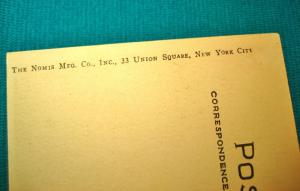 1915-30 Lambertville NJ Hand Color Delaware River View New Jersey Nomis NY RARE 