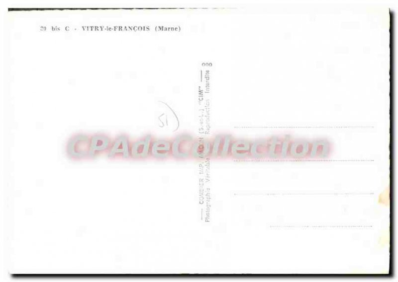 Modern Postcard Vitry Le Francois memory