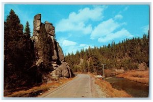 c1960's Lolo Hot Springs Lewis & Clark Hwy Missoula Montana MT Vintage Postcard