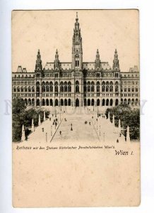 191334 AUSTRIA WIEN Rathaus Vintage postcard