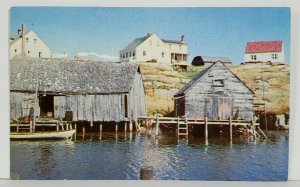 Nova Scotia Peggy Cove Fishing Village Postcard N7