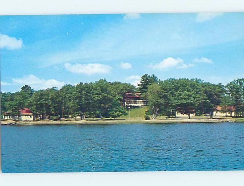 Unused Pre-1980 LODGE SCENE Spooner Wisconsin WI c5147