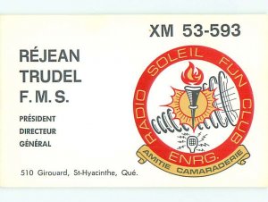 comic - QSL HAM RADIO CARD in St. Hyacinthe Quebec PQ Canada t1106