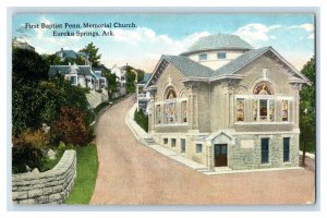 C. 1910 First Baptist Penn Memorial Church Eureka Springs Vintage Postcard P218