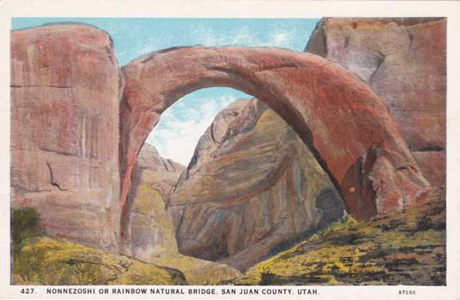 Nonnezoshi or Rainbow Natural Bridge - San Juan County, Utah - WB