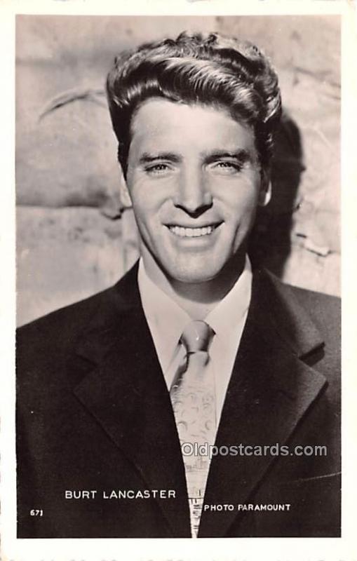 Burt Lancaster Movie Star Actor Actress Film Star Unused 