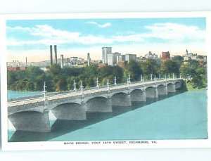 W-Border BRIDGE SCENE Richmond Virginia VA H8885