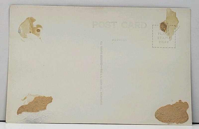 Michigan Memory Lane Crystal Falls RPPC Postcard H3