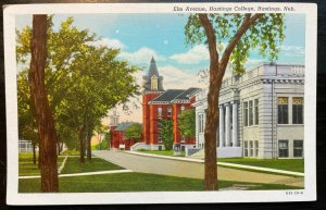 Vintage Postcard 1915-1930 Elm Avenue Hasting College Hastings Nebraska