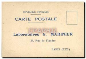 Postcard Laboratories G Marinier Rue de Flandre Paris 19th Bi Citrol Marinier