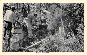 Moonshine Still in the Woods American South 1952 postcard