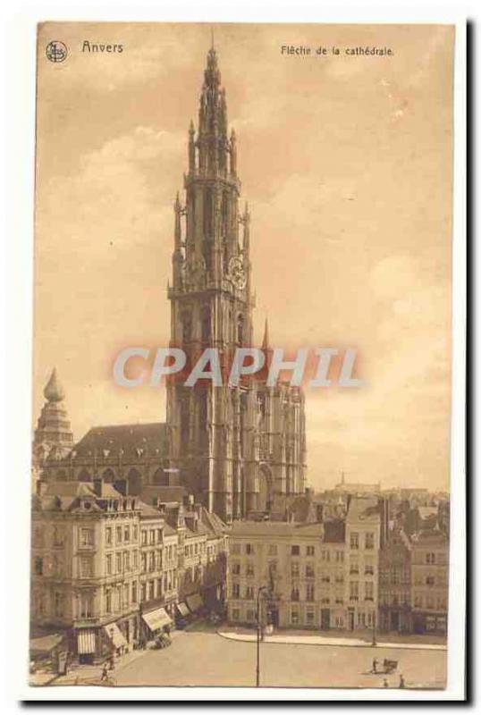  Antwerpen-Ansichtskarten-Pfeil der Kathedrale