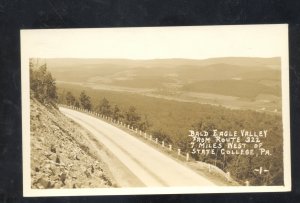 RPPC STATE COLLEGE PENNSYLVANIA PA BALD EAGLE VALLEY VINTAGE REAL PHOTO POSTCARD