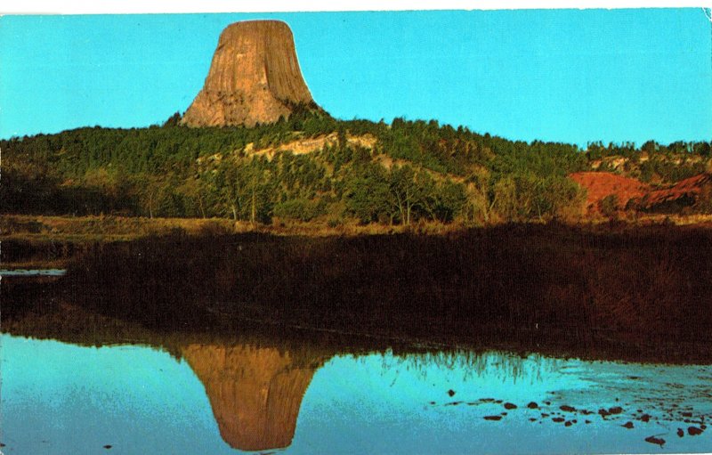 R. 197 Devil's Tower Reflected in Belle Fourche River