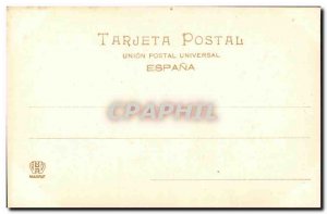 Old Postcard Monasterio del Escorial Library Biblioteca