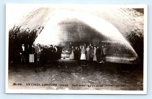 Postcard ID Ice Caves Southern Idaho RPPC Wesley Andrews Real Photo D24