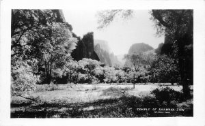 Postcard RPPC Utah Zion 1920s Temple of Sinawava 23-2897