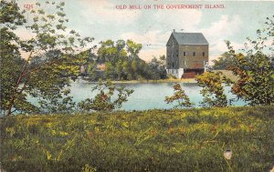 Government Island Oregon 1911 Postcard Old Mill On Government Island