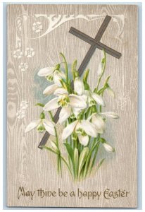 Racine Wisconsin WI Postcard Easter Holy Cross Lilies Flowers Winsch Back 1908