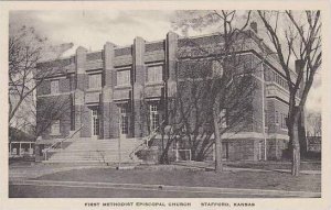 Kansas Stafford First Methodist Episcopal Church Albertype