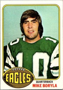 1976 Topps Football Card Mike Boryla Philadelphia Eagles sk4546