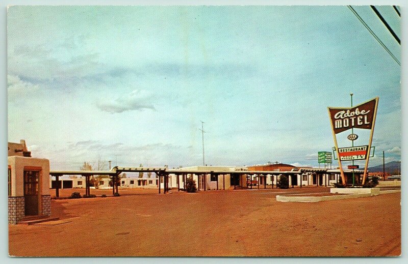 Santa Fe New Mexico~Adobe Motel~Roadside Albuquerque Highway~Neon Sign~1960