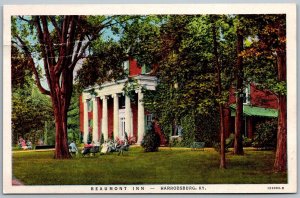 Harrodsburg Kentucky 1940s Postcard Beaumont Inn