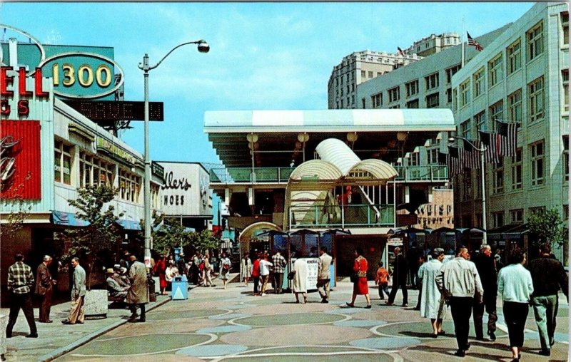 2~Postcards Seattle WA Washington MONORAIL STATION & 1962 WORLD'S FAIR TRAMS