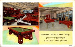 Postcard Newark Pool Table Manufacturers in Newark, New Jersey