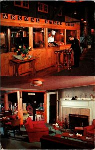 Vtg Whitman MA Old Blacksmith Shop Restaurant Charcoal Steak Room 1950s Postcard