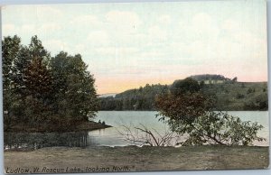 Ludlow Vermont postcard, Rescue Lake Lake Looking North