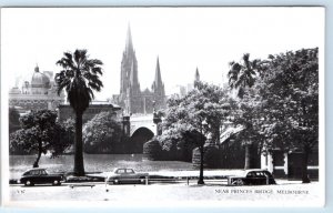 RPPC Near Princes Bridge MELBOURNE Australia UDB Postcard