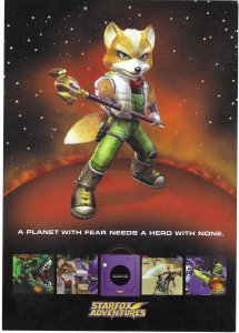 STARFOX Adventures Nintendo Game Go Card Advertising 2002