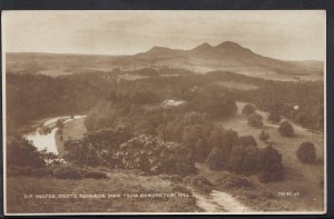 Scotland Postcard - Sir Walter Scott's Favourite View From Bemersyde Hill RS3073