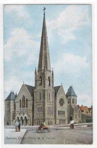 Trinity M E Church Denver Colorado 1910c postcard