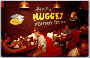 Reno Nevada 1950s Postcard Nugget Casino Coffee Shop Dining Room