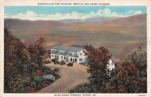 Afton Virginia Blue Ridge Terrace Birds Eye View Vintage Postcard AA109475