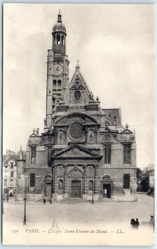 Postcard - The Church of Saint-Etienne du Mont - Paris, France