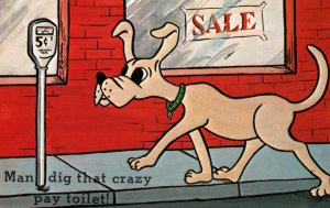 Man Dig that Crazy Pay Toilet! Dog Comic