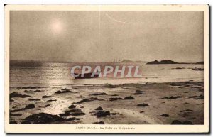 Postcard Old Saint Malo La Rade the Crepuscule